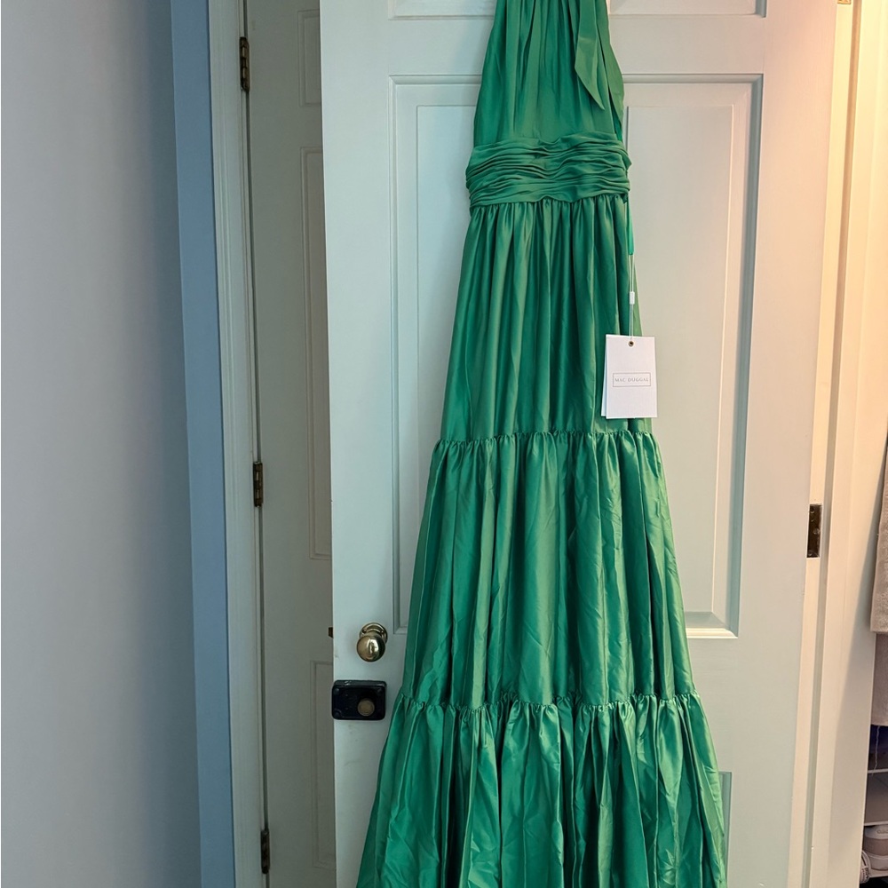 Mac Duggal Vibrant Green Gown